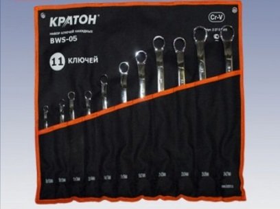 Набор ключей накидных Кратон BWS-05 11 пр. 2 27 02 005 купить в Тюмени