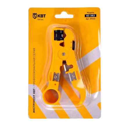 Стриппер КВТ КС-332 для снятия изоляции с коаксиального кабеля (89440) купить в Тюмени