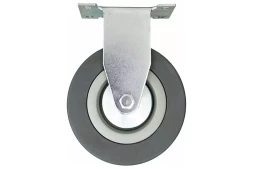 Аппаратное неповоротное колесо HITCH 100*25 резина серая FCg46 (SZ084847)