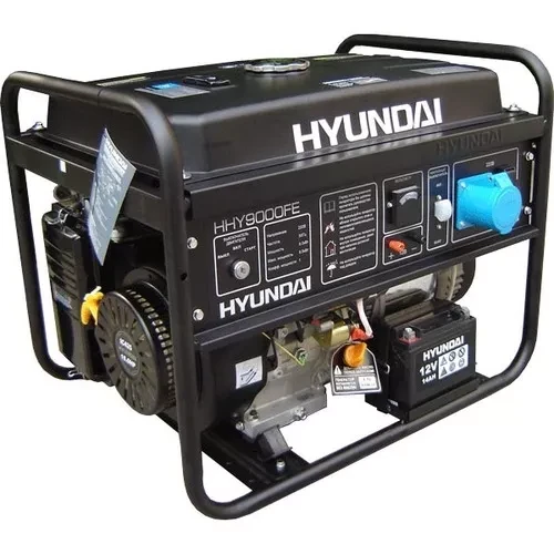 Бензогенератор Hyundai HHY 9000FЕ + колеса купить в Тюмени