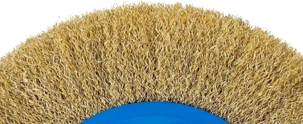 ЗУБР &quot;ПРОФЕССИОНАЛ&quot;. Щетка дисковая для точильно-шлифовального станка, витая стальная латунирован проволока 0,3мм, 125х32мм 35186-125_z01 купить в Тюмени