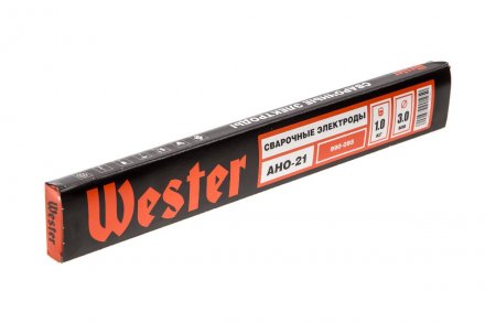 Электроды для сварки WESTER АНО-21, 3.0 мм, 1 кг купить в Тюмени