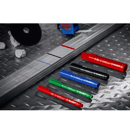 ЗУБР МП-1000К чёрный, 2-10 мм, клиновидный перманентный маркер (06333-2) купить в Тюмени