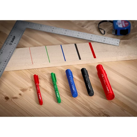 ЗУБР МП-1000К чёрный, 2-10 мм, клиновидный перманентный маркер (06333-2) купить в Тюмени