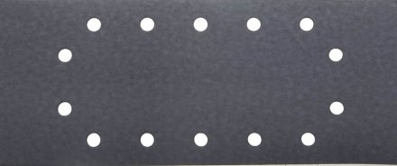 Лист шлиф. универсал. URAGAN с покрытием стеарата цинка, 14 отверстий по кругу, для ПШМ, P320, 115х280мм, 50шт 907-23104-320-50 купить в Тюмени