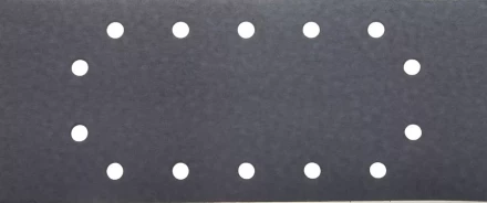 Лист шлиф. универсал. URAGAN с покрытием стеарата цинка, 14 отверстий по кругу, для ПШМ, P320, 115х280мм, 50шт 907-23104-320-50 купить в Тюмени