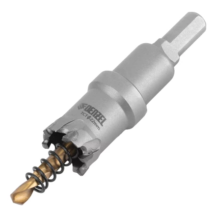 Коронка по металлу твердосплавная, 22 мм Denzel 724004 купить в Тюмени