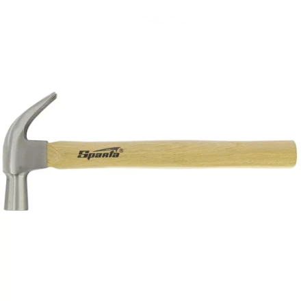 Молоток-гвоздодер, 450 г Sparta, боек 27 мм, деревянная рукоятка 1042055 купить в Тюмени