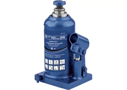 Домкрат гидравлический бутылочный телескопический 2 т h подъема 170–380 мм  STELS 51115 купить в Тюмени