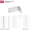 Крепежный угол ЗУБР "МАСТЕР" анкерный, 80х80х40мм, 1шт 310226-080-080 купить в Тюмени