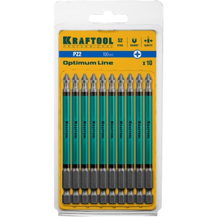 Биты KRAFTOOL OPTIMUM PZ 26124-2-100-10 купить в Тюмени