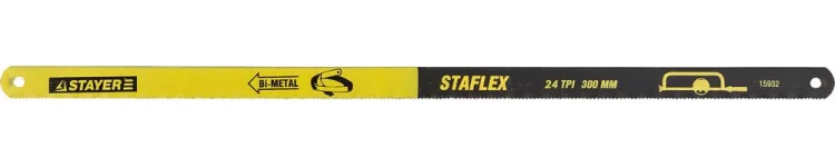 Полотно STAYER "PROFI" "STAYER-FLEX" по металлу, биметаллическое, 18TPI, 300 мм, 10 шт 15931-S10 купить в Тюмени