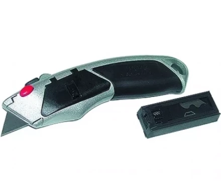 Нож 18 мм выдвижное трапециевидное лезвие металлический корпус + 8 лезвий MATRIX MASTER 78924 купить в Тюмени