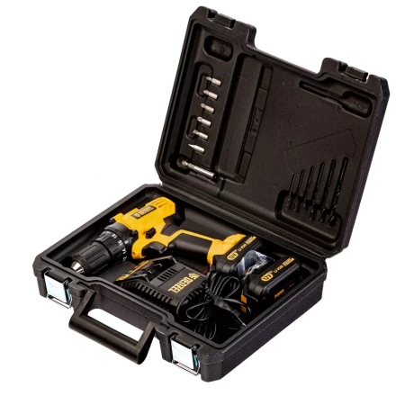 Дрель-шуруповерт аккумуляторная CDL-IB-12-02 Denzel 26111 купить в Тюмени