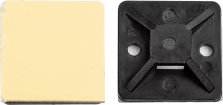 Площадки под хомут-стяжку ПХС самоклеющиеся черные нейлоновые серия МАСТЕР купить в Тюмени