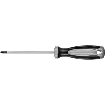 Отвертка MIRAX 25096-1-10, закаленный стержень, двухкомпонентная рукоятка, PH1x100мм 25096-1-10 купить в Тюмени