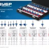 ЗУБР 30 шт, набор профильных фрез по дереву, Профессионал (28796-H30) купить в Тюмени