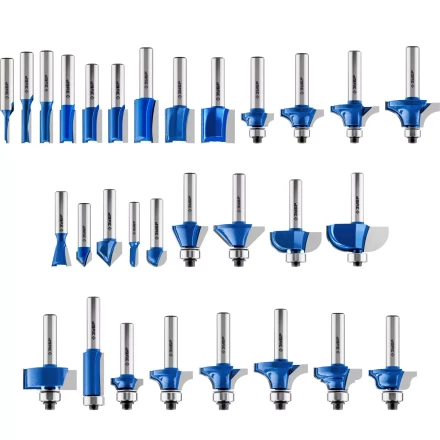 ЗУБР 30 шт, набор профильных фрез по дереву, Профессионал (28796-H30) купить в Тюмени