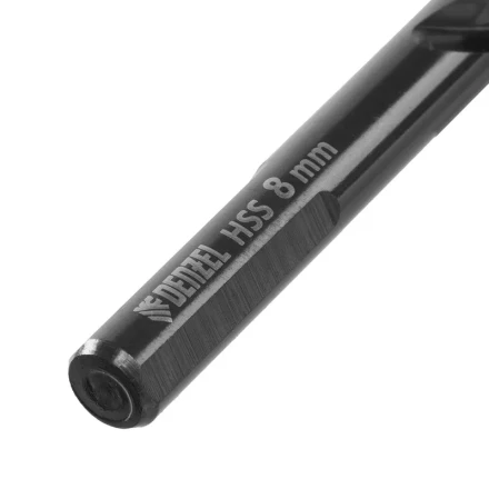 Сверло по металлу, 8 мм, HSS-Tin, Golden Tip, 8 шт. Denzel 717219 купить в Тюмени