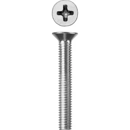 Винт ЗУБР &quot;МАСТЕР&quot; DIN 965, класс прочности 4.8, оцинкованный, M6x45мм, 5кг 303110-06-045 купить в Тюмени