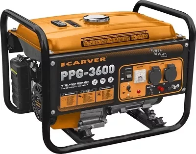 Генератор бензиновый CARVER PPG- 3600 LT-168F-1 купить в Тюмени