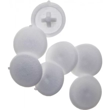 Заглушка декоративная ЗУБР под шуруп, цвет белый, шлиц №2, ТФ6, 40шт 4-308156-3 купить в Тюмени