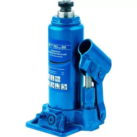 Домкрат гидравлический бутылочный телескопический 4 т h подъема 170–420 мм  STELS 51116 купить в Тюмени