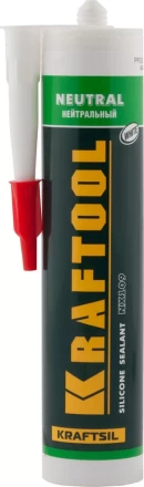 Герметик силиконовый KRAFTOOL белый, нейтральный, 300мл 41257-0 купить в Тюмени