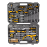 Набор инструментов Denzel 15803, 1/2", 1/4", CrV, S2, пластиковый кейс, 100 предметов купить в Тюмени