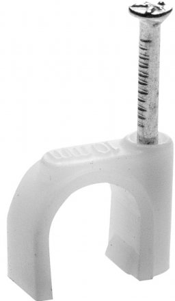 Скоба-держатель для круглого кабеля, с оцинкованным гвоздем, 12 мм, 60 шт, STAYER Master 4510-12 4510-12 купить в Тюмени