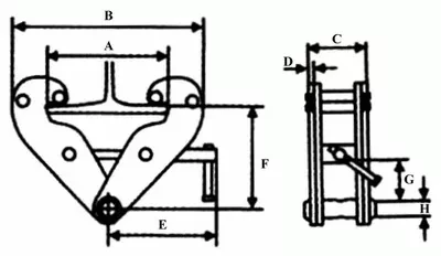 Захват балочный тип JT клипса LB г-п 10 тонн купить в Тюмени