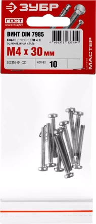 Винты DIN 7985 пакет серия МАСТЕР купить в Тюмени