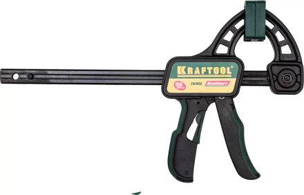 Струбцина &quot;EcoKraft&quot; ручная пистолетная, KRAFTOOL 32226-15, пластиковый корпус, 150/350мм, 150кгс 32226-15 купить в Тюмени