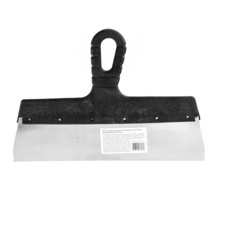 Шпатель фасадный из нержавеющей стали 300 мм пластмассовая ручка 85152 купить в Тюмени