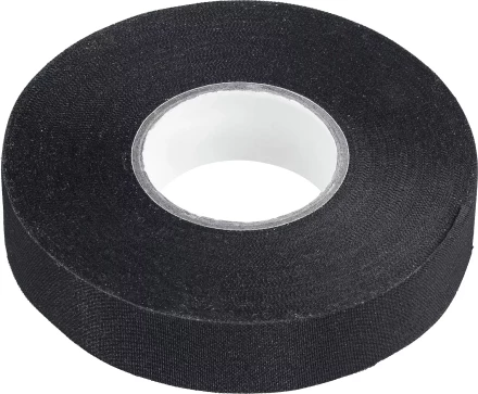 ЗУБР АВТО-ЖГУТ, 19 мм х 25 м, черная, термостойкая текстильная изолента, Профессионал (1236-2) купить в Тюмени