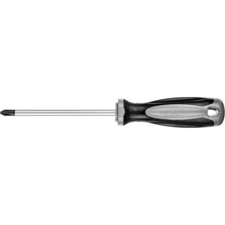 Отвертка MIRAX 25096-2-10, закаленный стержень, двухкомпонентная рукоятка, PH2x100мм 25096-2-10 купить в Тюмени