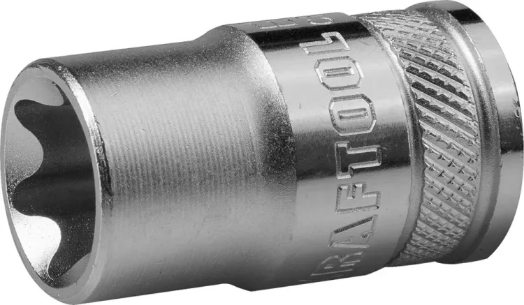 Торцовая головка KRAFTOOL "INDUSTRIE QUALITAT", Cr-V, внешний TORX, хромосатинированная, 1/2", Е 12 27810-12_z01 купить в Тюмени