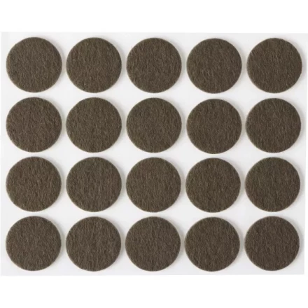 Накладки STAYER "COMFORT" на мебельные ножки, самоклеящиеся, фетровые, коричневые, круглые - диаметр 22 мм, 20 шт 40910-22 купить в Тюмени