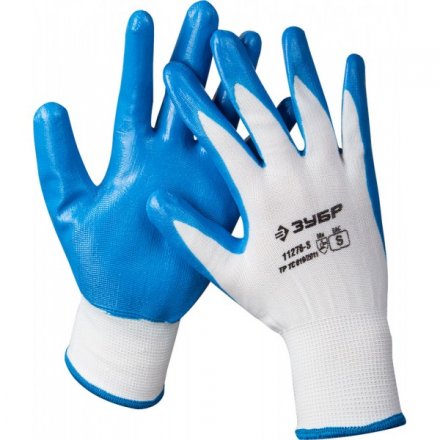 Перчатки ЗУБР &quot;МАСТЕР&quot; маслостойкие для точных работ, с нитриловым покрытием, размер S (7) 11276-S купить в Тюмени