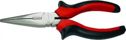 Длинногубцы NICKEL 160 мм прямые никелированные двухкомпонентные рукоятки MATRIX 17164 купить в Тюмени