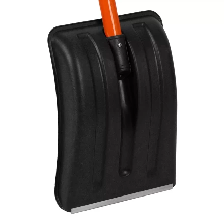 Лопата для уборки снега полипропиленовая Stels, 275х365х790 мм, стальной черенок, Россия, 61654 купить в Тюмени