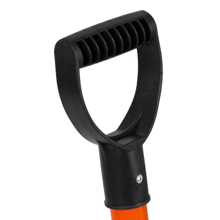 Лопата для уборки снега полипропиленовая Stels, 275х365х790 мм, стальной черенок, Россия, 61654 купить в Тюмени