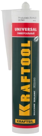 Герметик силиконовый KRAFTOOL белый, универсальный, 300мл 41253-0 купить в Тюмени