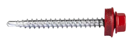 Саморезы ЗУБР &quot;ПРОФЕССИОНАЛ&quot; окраш., RAL 3003 рубин.-красн., для крепл. кров. матер. к дерев. обреш., 4.8x50мм, 250шт 4-300315-48-050-3003 купить в Тюмени