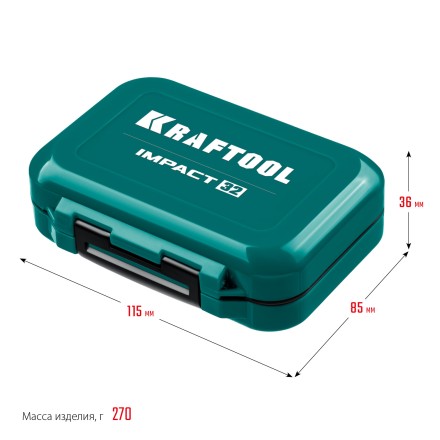 Набор ударных торсионных бит KRAFTOOL Impact, Cr-Mo-V-Nb сталь 26066-H32 купить в Тюмени