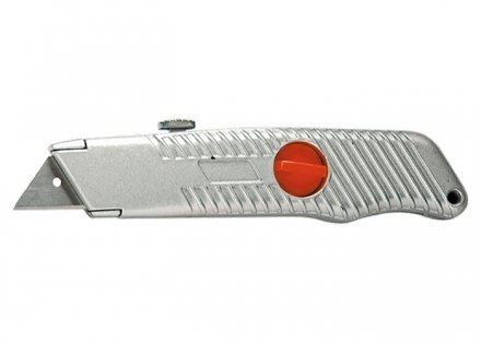 Нож 18 мм выдвижное трапециевидное лезвие металлический корпус MATRIX 78964 купить в Тюмени