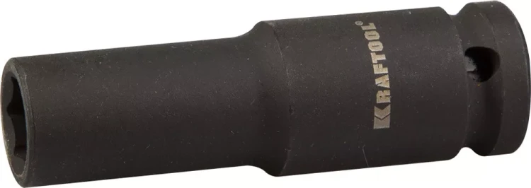 Торцовая головка KRAFTOOL "INDUSTRIE QUALITAT" ударная, удлиненная (1/2"), FLANK, Cr-Mo, фосфатированная, 12 мм 27942-12_z01 купить в Тюмени