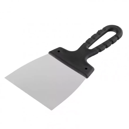 Шпательная лопатка из нержавеющей стали 100 мм пластмассовая ручка Россия 85135 купить в Тюмени