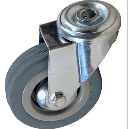 Аппаратное поворотное колесо под болт HITCH 75*20 резина серая SChg93 (SZ084850) купить в Тюмени