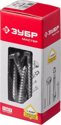Шурупы ЗУБР &quot;МАСТЕР&quot; с шестигранной головкой, оцинкованные, 10x80мм, 30шт 4-300451-10-080 купить в Тюмени